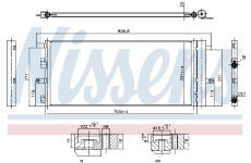 Kondenzátor, klimatizace NISSENS 941011