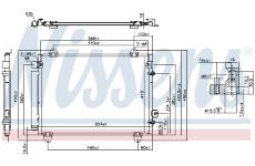 Kondenzátor, klimatizace NISSENS 941030
