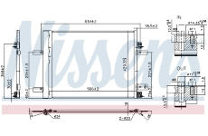 Kondenzátor, klimatizace NISSENS 941042