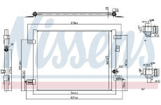 Kondenzátor, klimatizace NISSENS 941061
