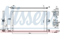 Kondenzátor, klimatizace NISSENS 941210