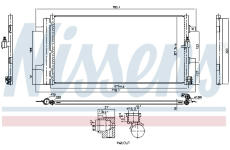 Kondenzátor, klimatizace NISSENS 941261