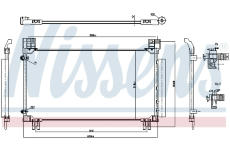 Kondenzátor, klimatizace NISSENS 941277