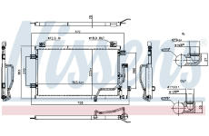 Kondenzátor klimatizácie NISSENS 941302