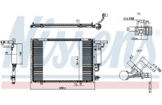Kondenzátor, klimatizace NISSENS 941390