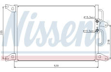 Kondenzátor, klimatizace NISSENS 94220