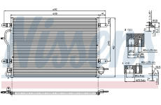 Kondenzátor, klimatizace NISSENS 94583