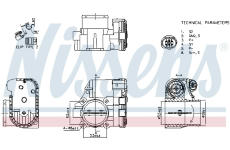 Hrdlo škrticí klapky NISSENS 955119