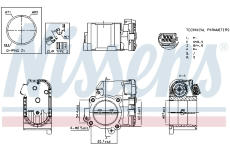 Hrdlo skrtici klapky NISSENS 955192