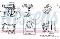 Hrdlo škrticí klapky NISSENS 955308
