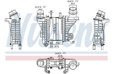 Chladič plniaceho vzduchu NISSENS 961321