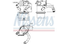 Chladič pre recirkuláciu plynov NISSENS 989315