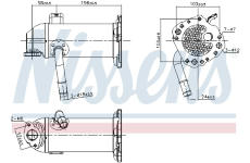 Chladič, recirkulace spalin NISSENS 989431
