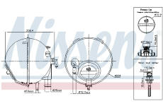 Vyrovnávací nádoba, chladicí kapalina NISSENS 996186