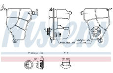 Vyrovnávací nádoba, chladicí kapalina NISSENS 996217