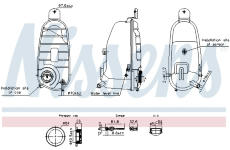 Vyrovnávací nádoba, chladicí kapalina NISSENS 996220