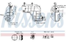 Vyrovnávací nádoba, chladicí kapalina NISSENS 996221