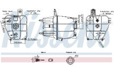 Vyrovnávací nádoba, chladicí kapalina NISSENS 996241