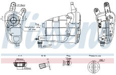 Vyrovnávací nádoba, chladicí kapalina NISSENS 996315