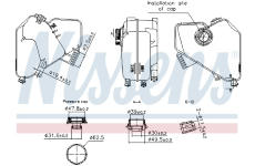 Vyrovnávací nádoba, chladicí kapalina NISSENS 996322