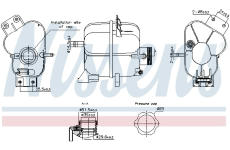 Vyrovnávací nádoba, chladicí kapalina NISSENS 996343
