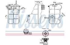 Vyrovnávací nádoba, chladicí kapalina NISSENS 996350