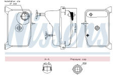 Vyrovnávací nádoba, chladicí kapalina NISSENS 996353
