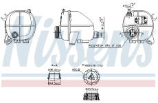 Vyrovnávací nádoba, chladicí kapalina NISSENS 996357
