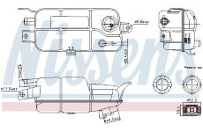 Vyrovnávací nádoba, chladicí kapalina NISSENS 996359