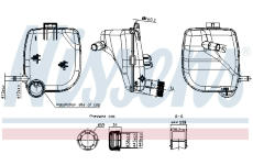 Vyrovnávací nádoba, chladicí kapalina NISSENS 996417