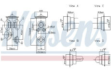 Expanzní ventil, klimatizace NISSENS 999283