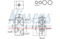 Expanzní ventil, klimatizace NISSENS 999421