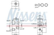 Expanzní ventil, klimatizace NISSENS 999450