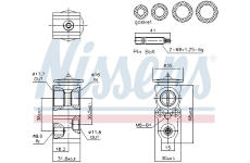 Expanzní ventil, klimatizace NISSENS 999482
