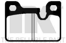 Sada brzdových destiček, kotoučová brzda NK 221502