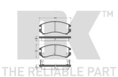 Sada brzdových destiček, kotoučová brzda NK 222217