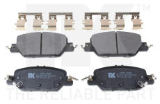 Sada brzdových destiček, kotoučová brzda NK 222654