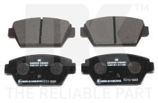 Sada brzdových destiček, kotoučová brzda NK 223009