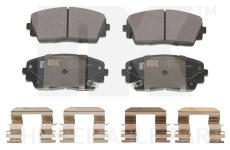 Sada brzdových destiček, kotoučová brzda NK 223524