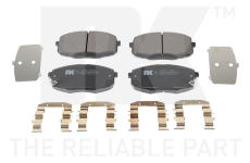 Sada brzdových destiček, kotoučová brzda NK 223533