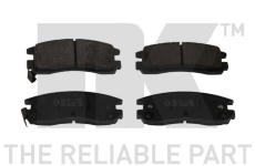 Sada brzdových destiček, kotoučová brzda NK 223616