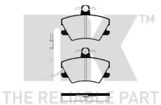 Sada brzdových destiček, kotoučová brzda NK 223732