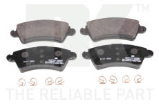 Sada brzdových destiček, kotoučová brzda NK 223736