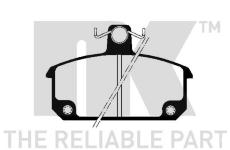 Sada brzdových destiček, kotoučová brzda NK 223912