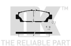 Sada brzdových destiček, kotoučová brzda NK 224537