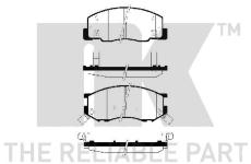 Sada brzdových destiček, kotoučová brzda NK 224545