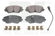 Sada brzdových destiček, kotoučová brzda NK 2247171