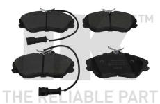 Sada brzdových destiček, kotoučová brzda NK 224722