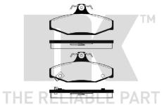 Sada brzdových destiček, kotoučová brzda NK 229214