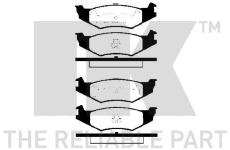 Sada brzdových destiček, kotoučová brzda NK 229315